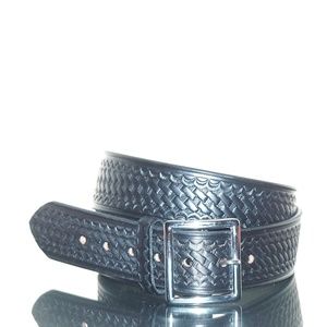 BOSTON LEATHER USA COWHIDE Hand TOOLED Western Bel